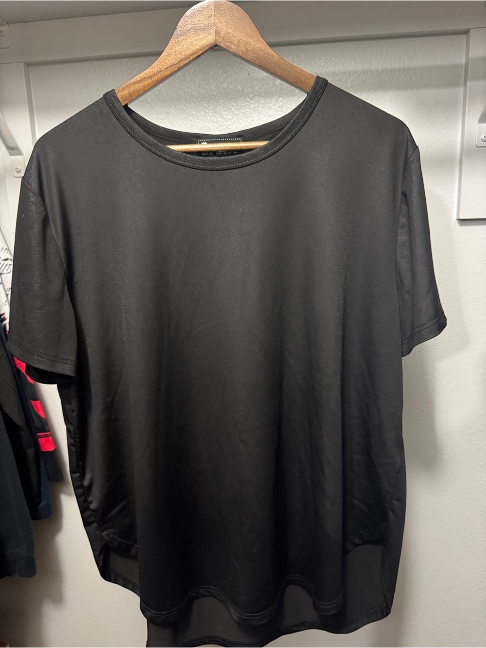 2 Fly black faux leather (lux) top